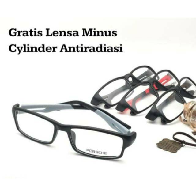 Frame Kacamata Pria Sporty &amp; Trendy | Kaca mata Minus | Kacamata Anti Radiasi | Kaca mata Terbaru