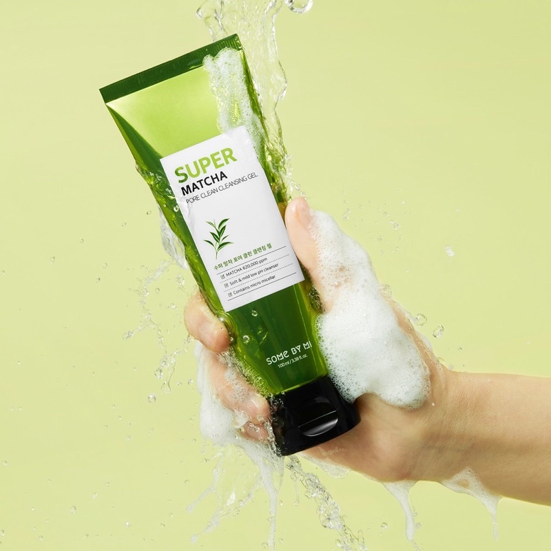 SOMEBYMI Super Matcha Pore Clean Cleansing Gel 100ml BPOM - some by mi