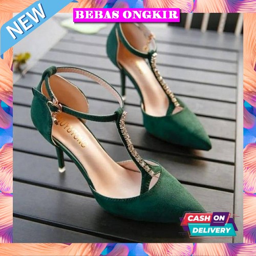 Sandal Haigh Heels Hils Hels Haihils Pesta Wanita Cewek Kondangan Hak Tinggi Terbaru Kekinian High H