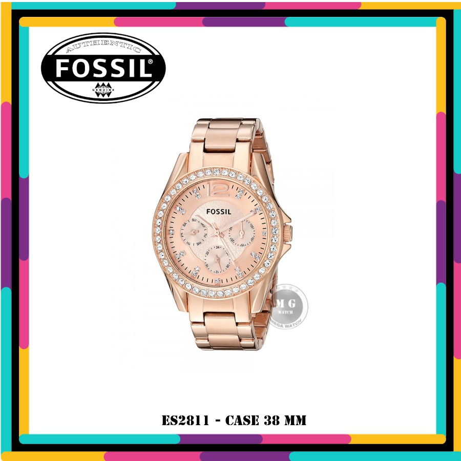 Jam Tangan Wanita Fossil Original ES2811 ES-2811 Rose Gold MURAH