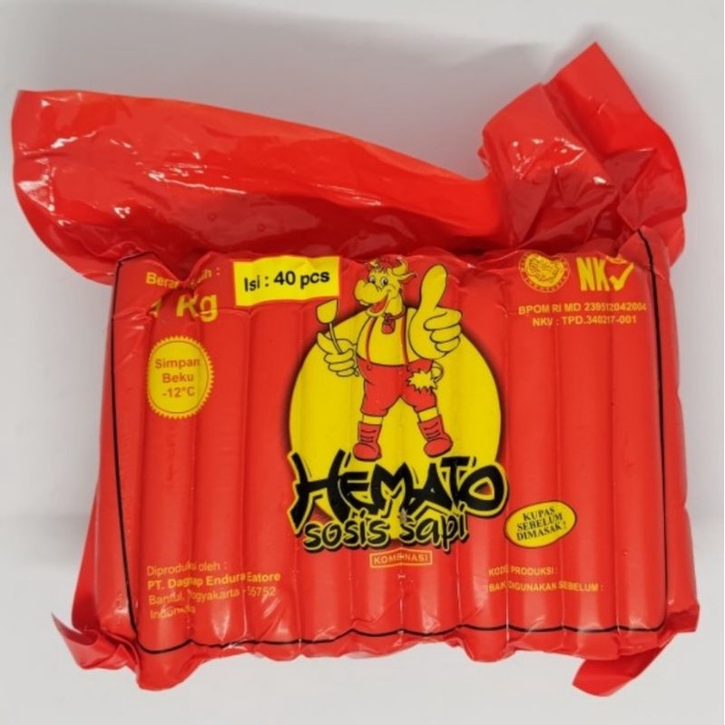 

HEMATO Sosis Sapi short 1kg isi 40s