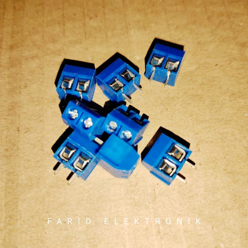 Terminal Block 2 pin biru