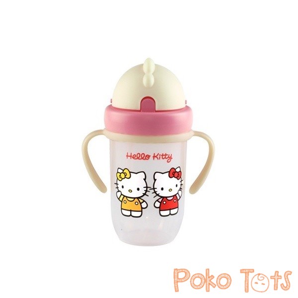 Hello Kitty Sport Sipper with Handle 300ml Botol Minum Sedotan Lusty Bunny Straw Bottle