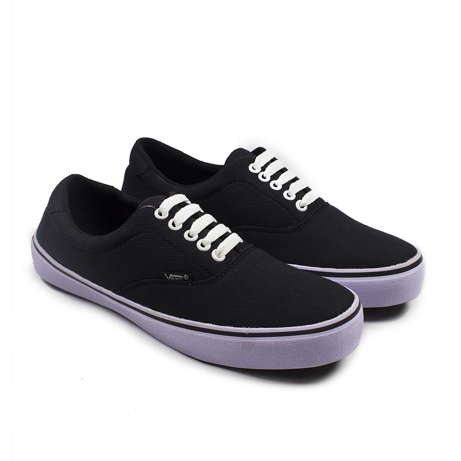 Sepatu Casual vans Pria Era Authentic hitam abu marun dan fullblack sekolah (Bisa Cod)