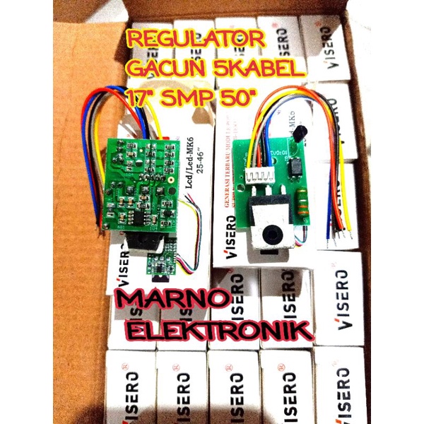 GACUN 5 KABEL REGULATOR GACUN TR FET BUAT LCD LED DARI 17IN SAMPAI 50IN