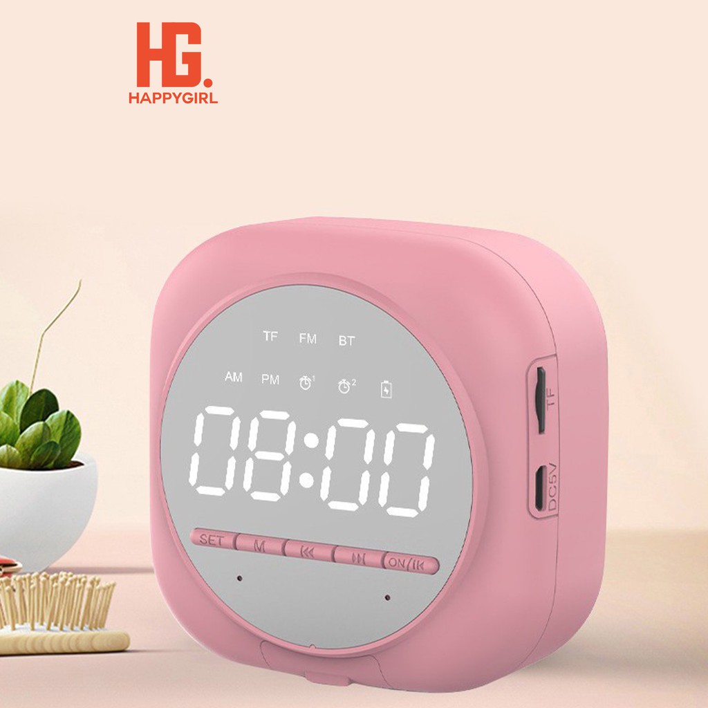 Speaker Jam Bluetooth Mini Versi 5.0 + Alarm dan Radio Q-12 | Shopee