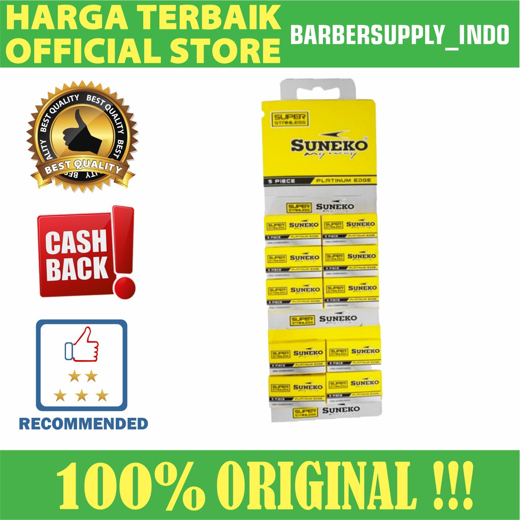 PISAU SILET RAZOR SUNEKO BARBER PANGKAS SALON ISI 50 PCS SILET