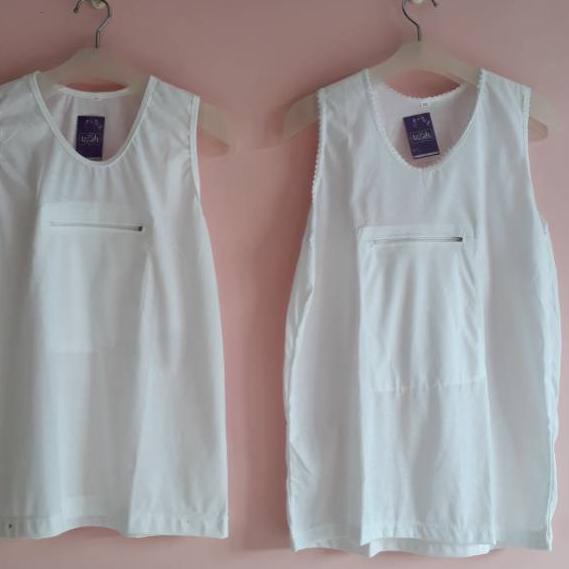 SALE KAOS SINGLET REAL RESLETING ZIPPER KAUS DALAM PRIA WANITA HAJI UMROH KAOS DALAMAN ANTI MALING