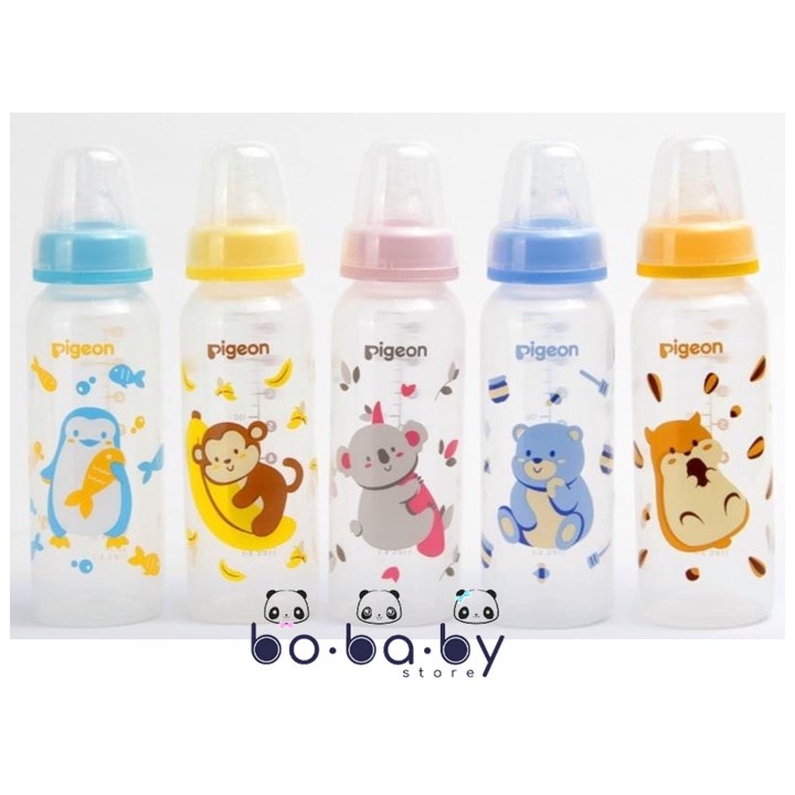 Pigeon Botol Susu Bayi Dot PP RP Standard MM Slim Neck with S type Peristaltic Nipple 50,120,240ml