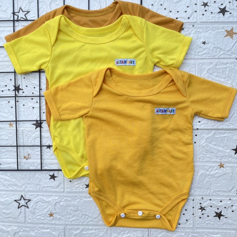 PROMO 7.7 3 PCS Jumper Bayi Baju Kodok Bayi Jumper Bodysuit Bayi Baju Bayi DNW BABY