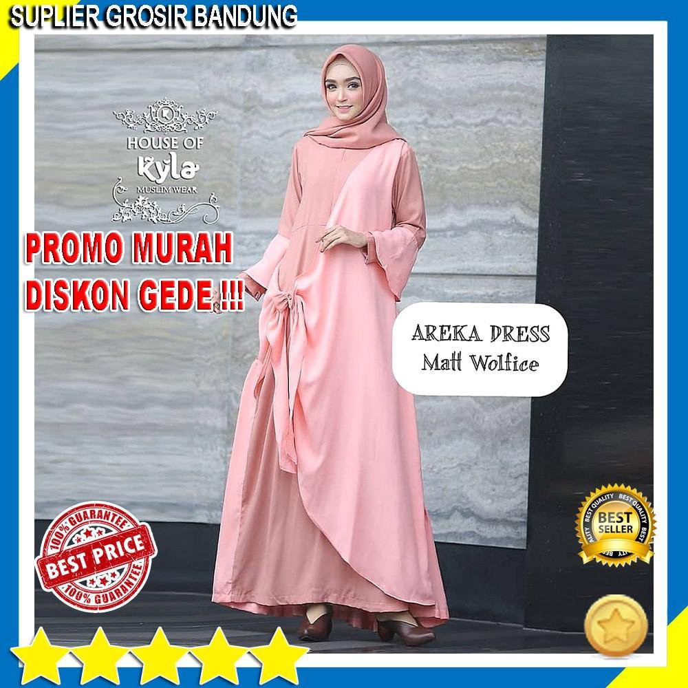 Termurah Baju Gamis Pesta Wanita Desain Unik Polos Kombinasi Warna Elegant Terbaru Kwalitas Unggul