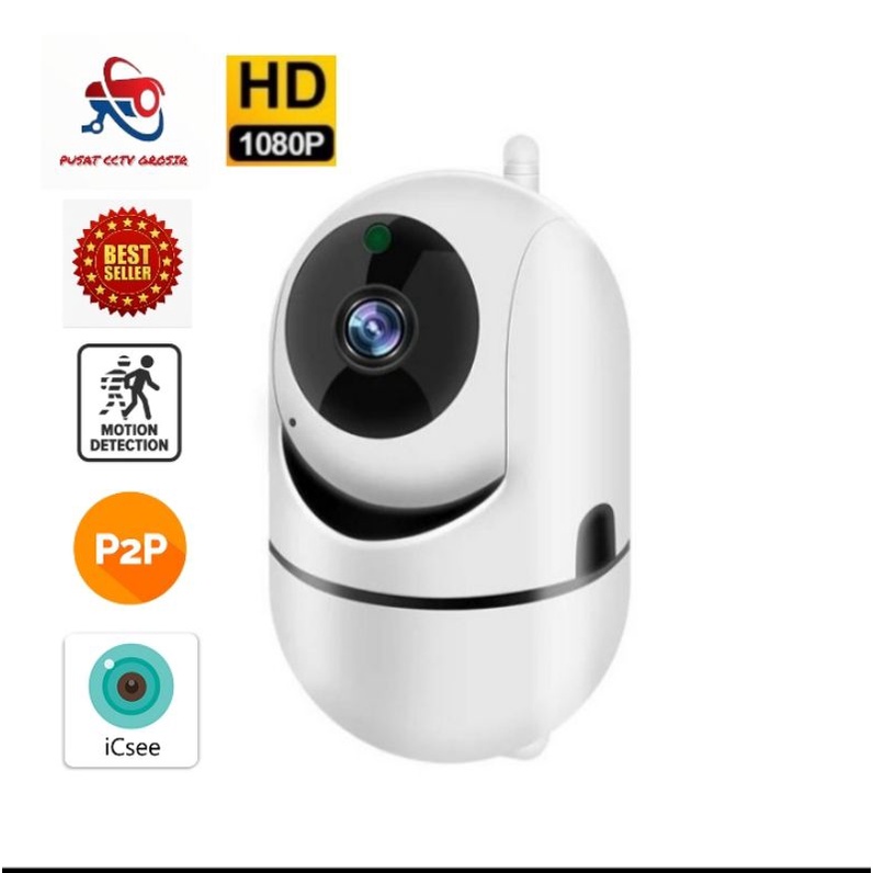 IP CAM KAMERA CCTV WIRELESS PORTABEL SMART CCTV ROBOT WIFI 5MP 1080p FULL HD
