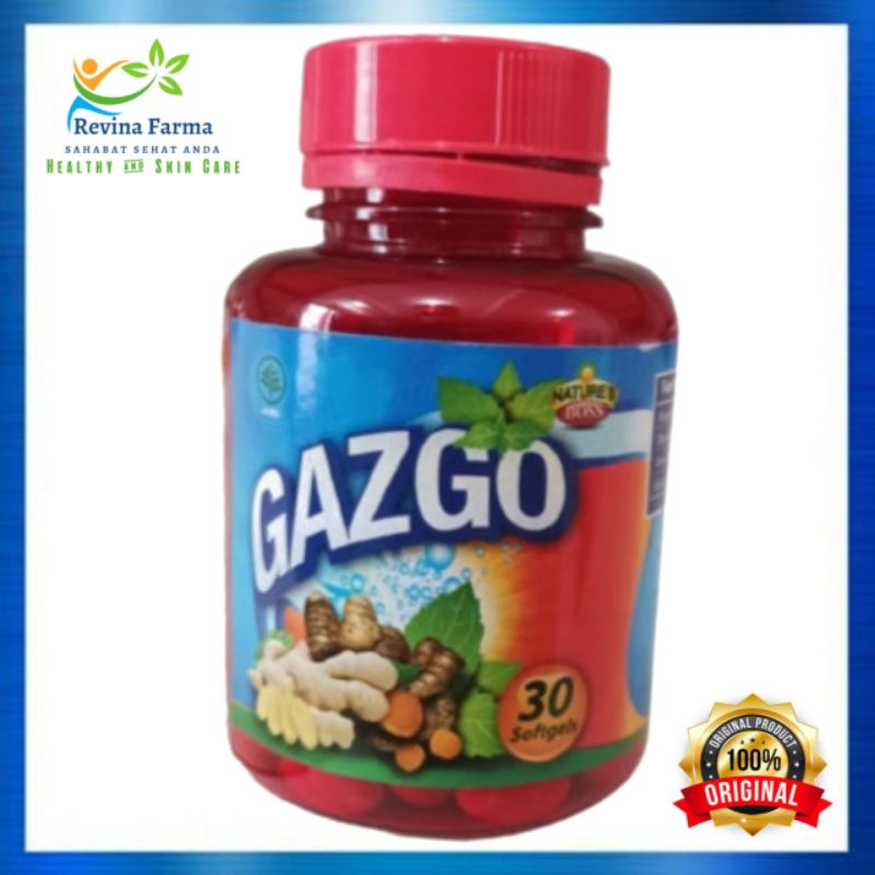 Nature's Boss Gazgo isi 30 Softgel Obat Magh Herbal, Gas, Asam Lambung, Pencernaan 100% Produk Origi