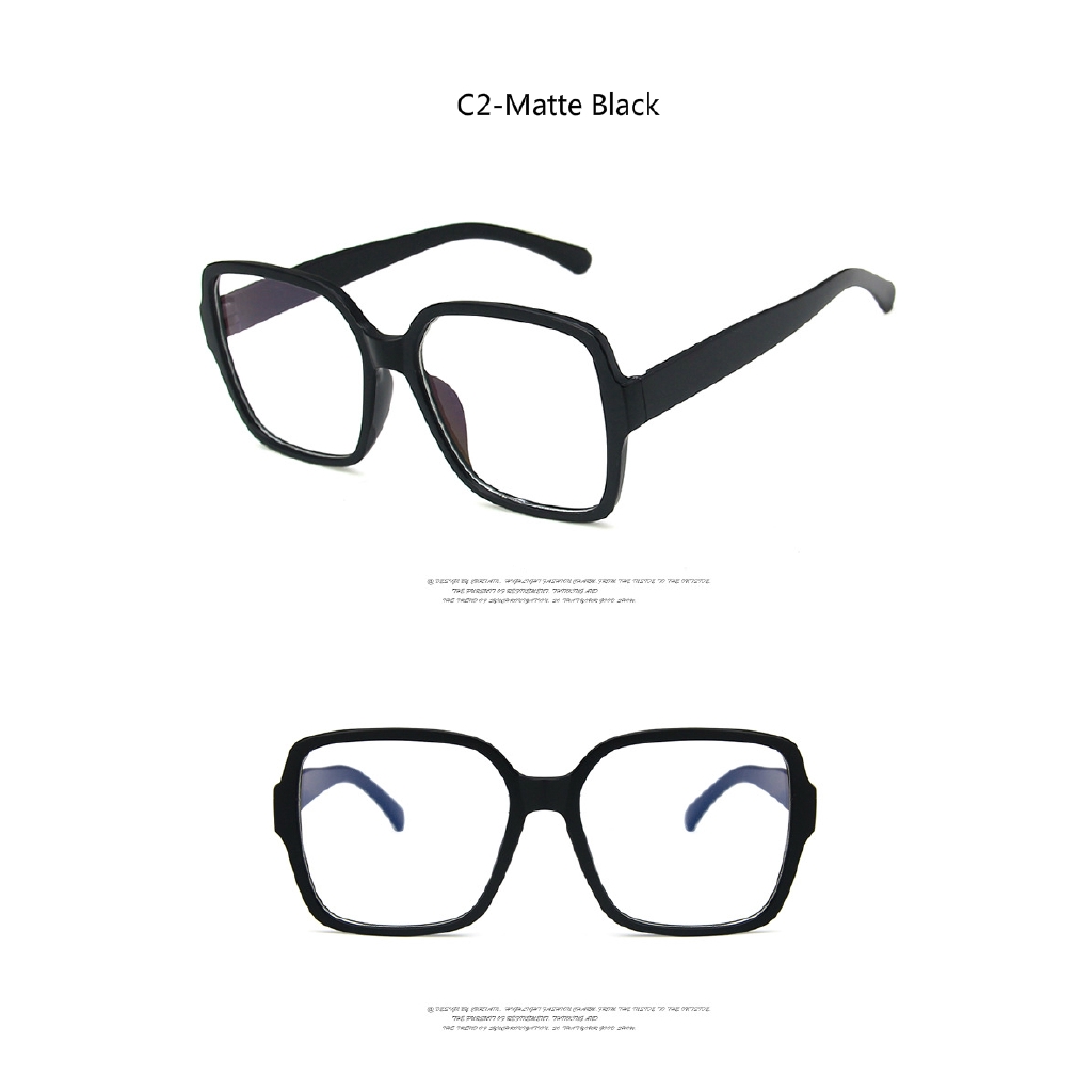 Fashion big frame square retro men's and women's glasses