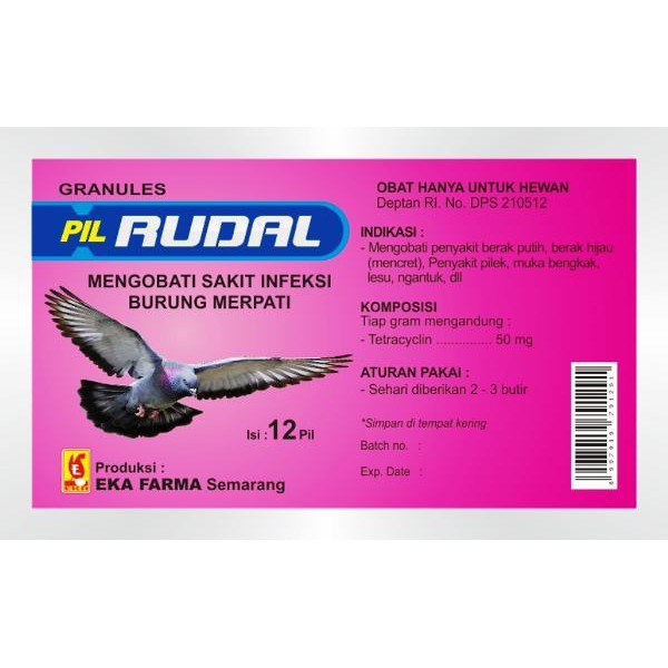 Obat Burung Pil Rudal Untuk Merpati Berak Putih Mata Bengkak