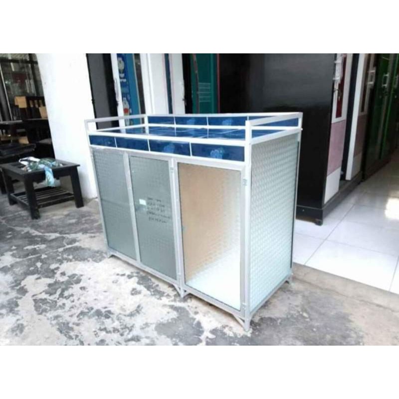 meja kompor/Rak piring kompor bawah. (KHUSUS BANTEN)