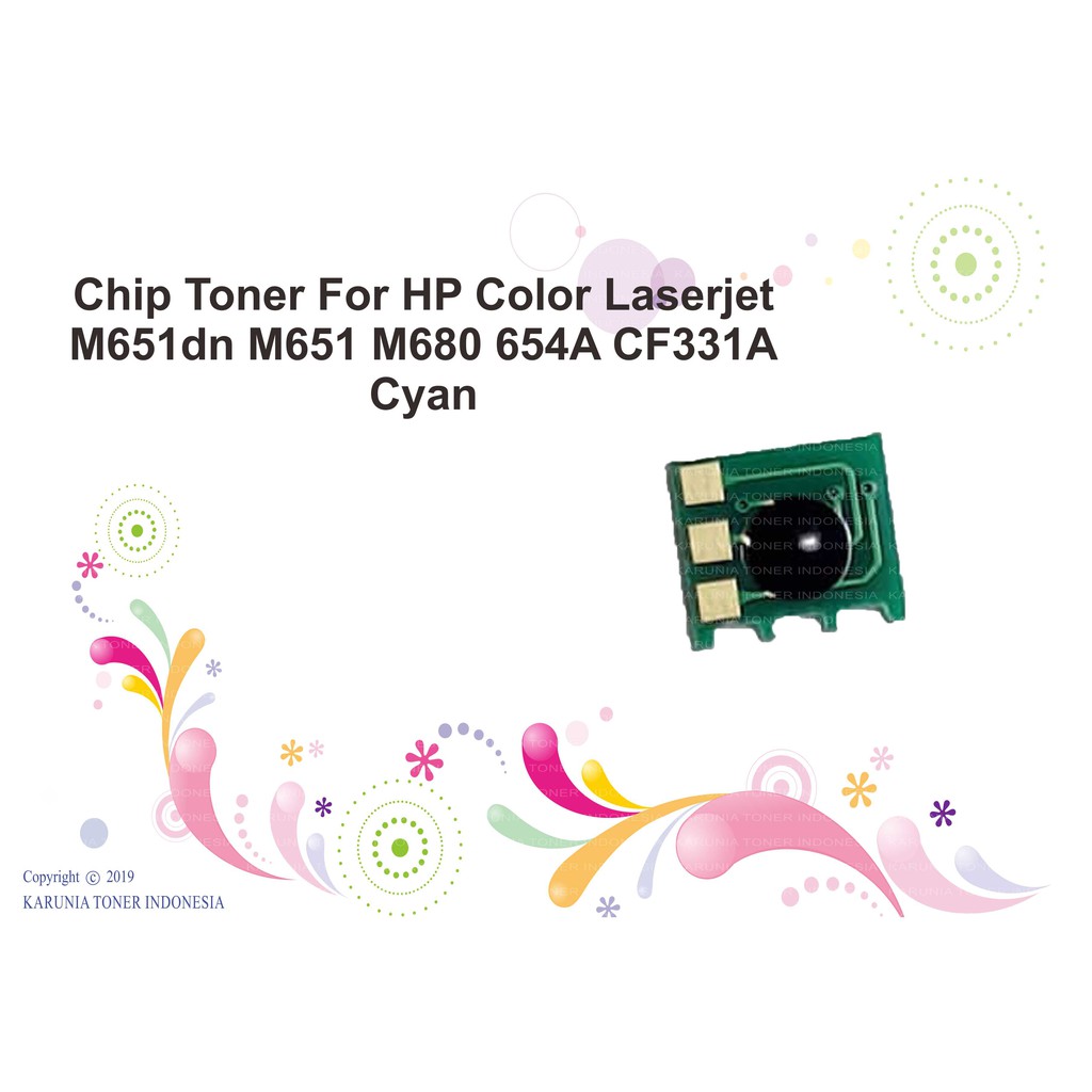 Chip Toner For HP Color Laserjet M651dn M651 M680 654A CF331A CF333A CF322A CF320A C M Y K