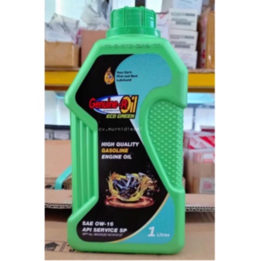 OLI GENUINE-R OIL ECO GREEN 0W-16 1LT