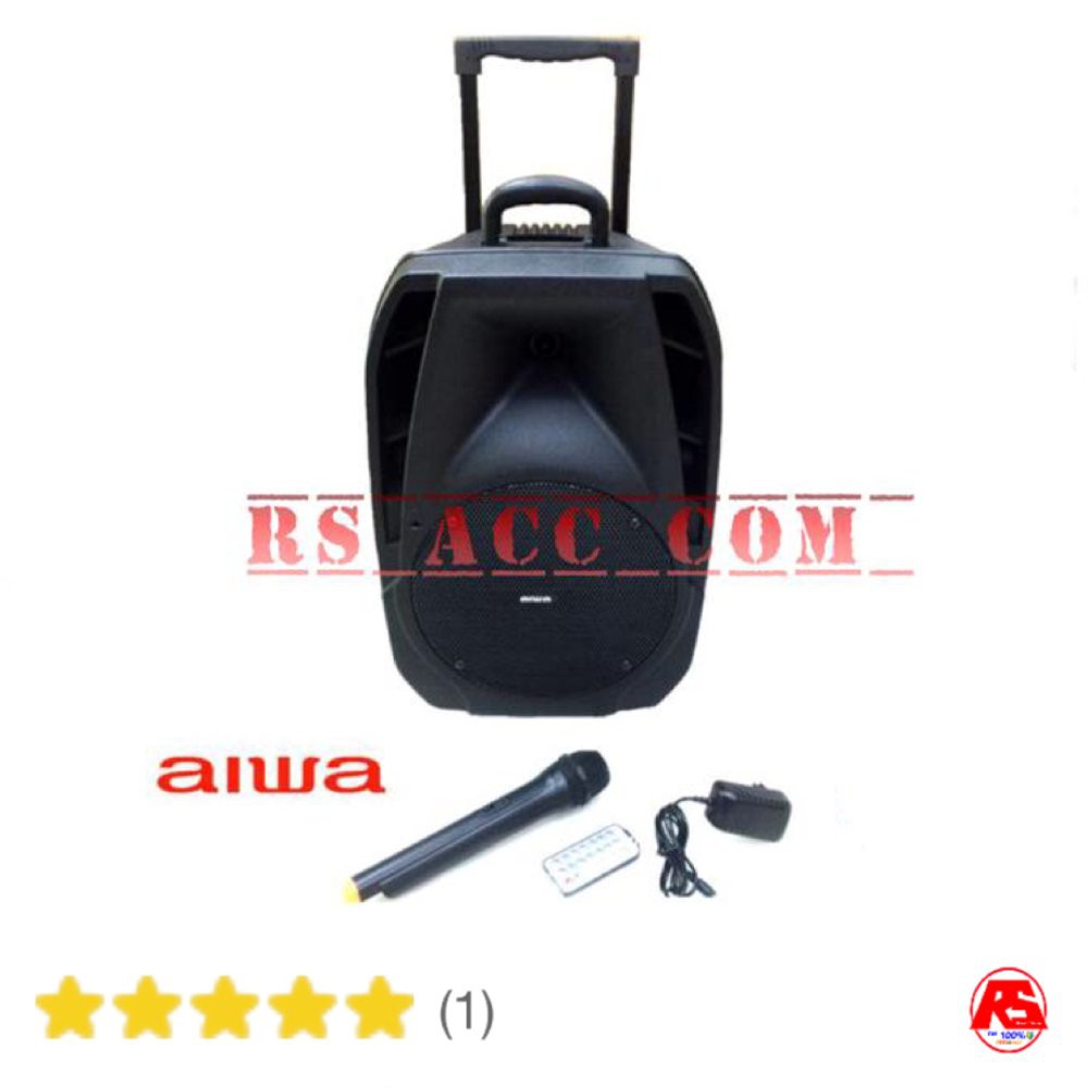 Murah  Speaker Portable Aiwa 10 Inch Bluetooth & Player Usb Memori