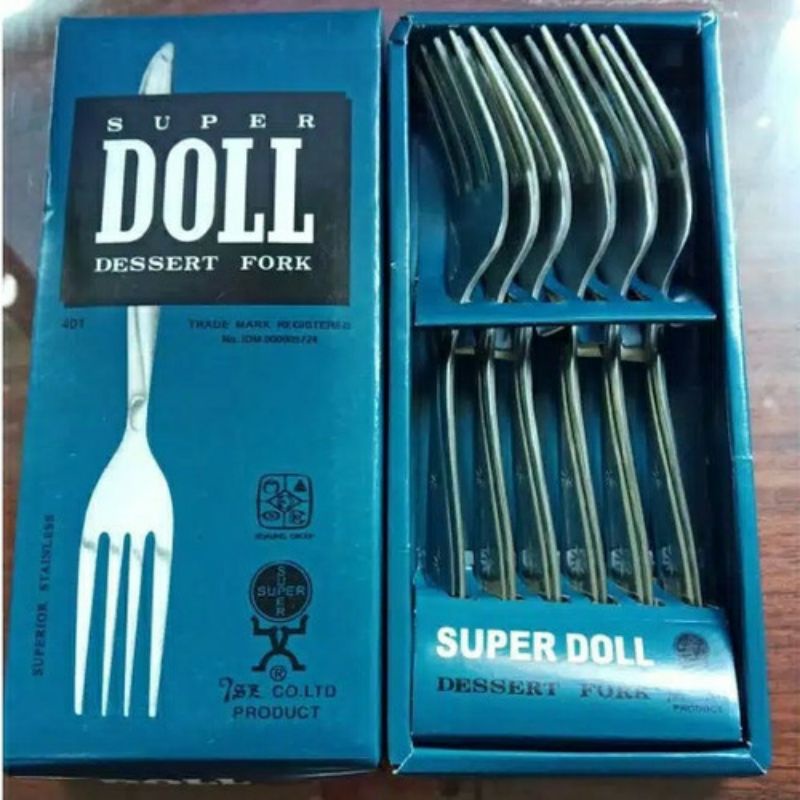 Garpu Makan SUPER DOLL 401 KIG Kedaung Asli original isi 6pcs