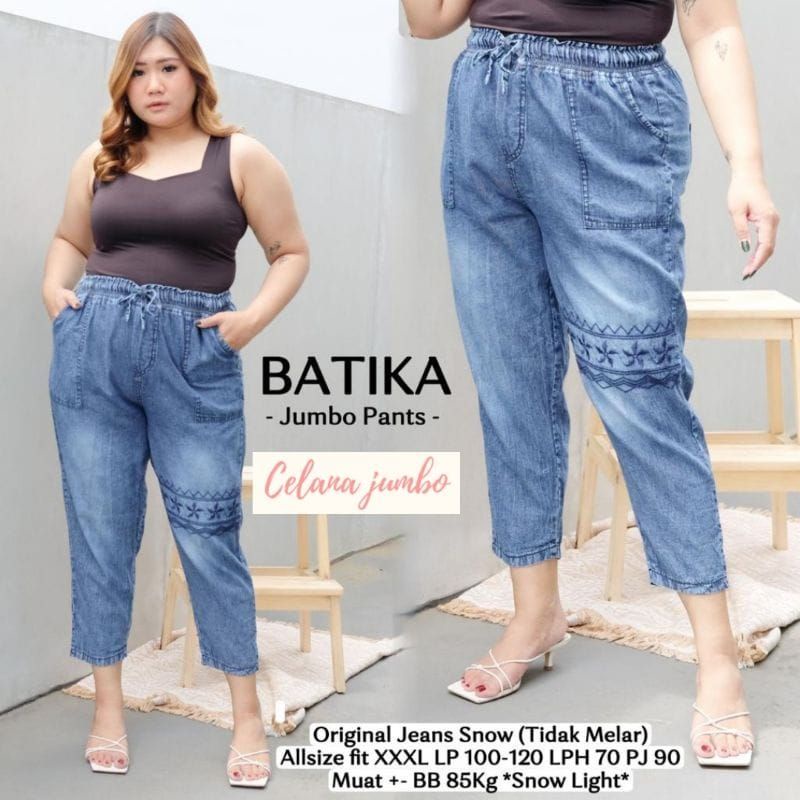 CELANA JEANS WANITA JUMBO FIT TO XXL | CELANA BIG SIZE WANITA KEKINIAN