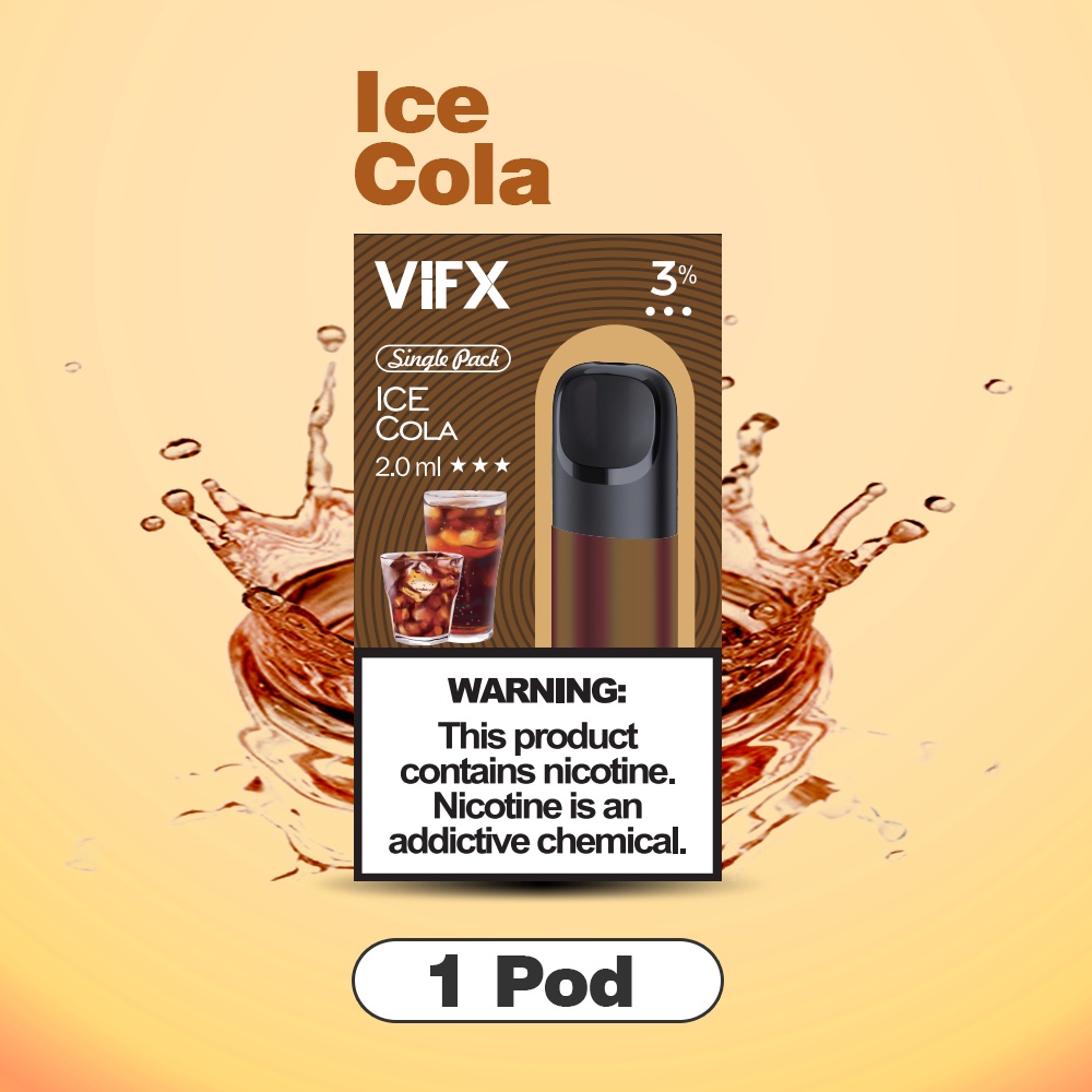 ViFX Pod Compatible RELX Infinity &amp; Essential &amp; Phantom -Cola Flavours∣1 Pack Isi 1   Pod