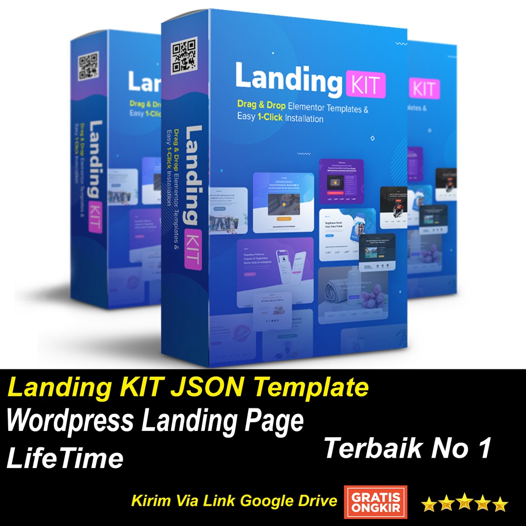 Landing KIT JSON Template Wordpress Landing Page Terbaik No 1