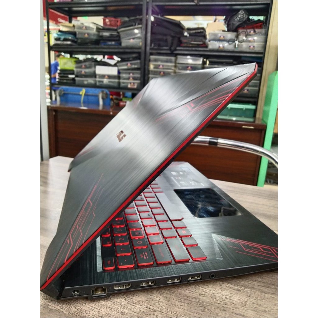 Laptop Leptop Seken Bekas Second Programmer DESAIN ASUS TUF Gaming FX504 Core i7 RAM 8GB HDD 1TB VGA NVIDIA GEFORCE 4GB