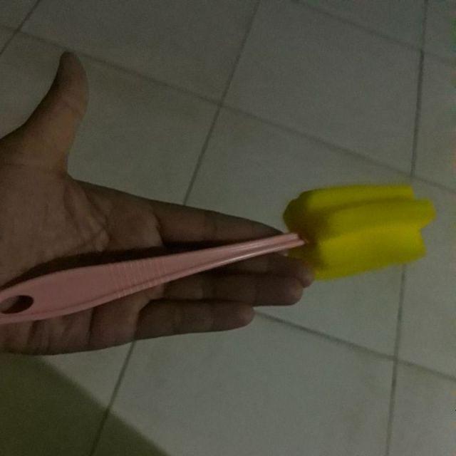 Sikat Busa Spons Gelas Botol Tongkat Pembersih