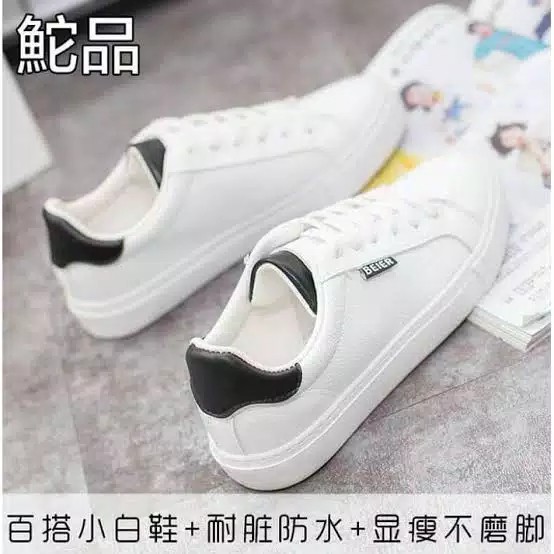 Sepatu Sneakers Wanita BEIER Sneaker Snikers Putih Pink Hitam Tosca Perempuan Cewe Cewek FSH153 Cladiva-7