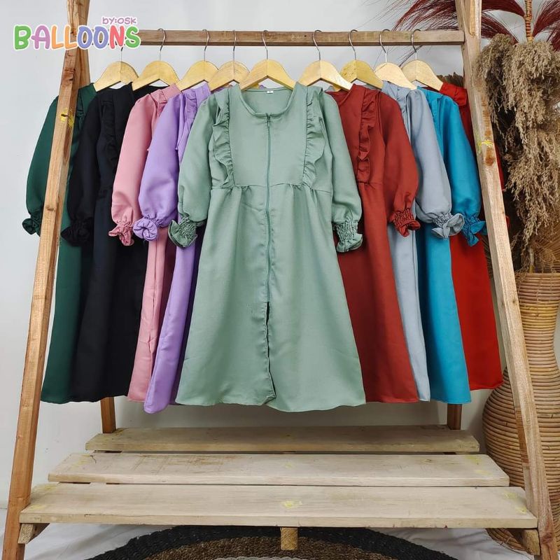 Zumaira Long dress 3-9thn / gamis anak perempuan