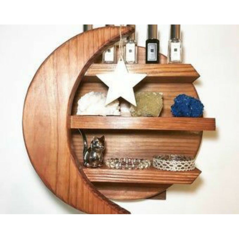 Rak Dinding Kayu jati belanda - Hiasan dinding kayu - Hiasan kayu - Rak gantung Kayu