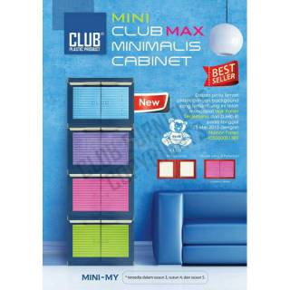  Lemari  plastik  Mini  Club  4 susun  Shopee Indonesia