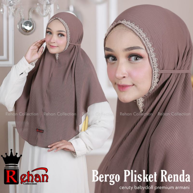 MARYAM PLISKET RENDA / BERGO PLISKET / BERGO MARYAM RENDA / JILBAB PLISKET / MARYAM PLISKET