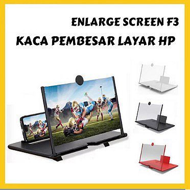 Layar Pembesar HD F3 - Kaca Enlarged Screen Handphone F3 3D HD