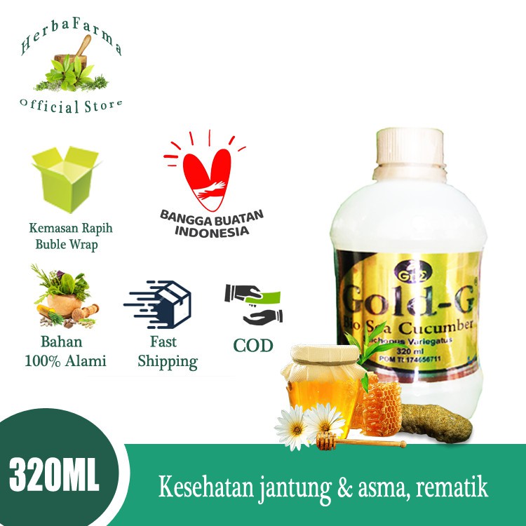 GOLD G GAMAT SUPER 320ML - ORIGINAL JELLY GAMAT GOLD-G 320ml