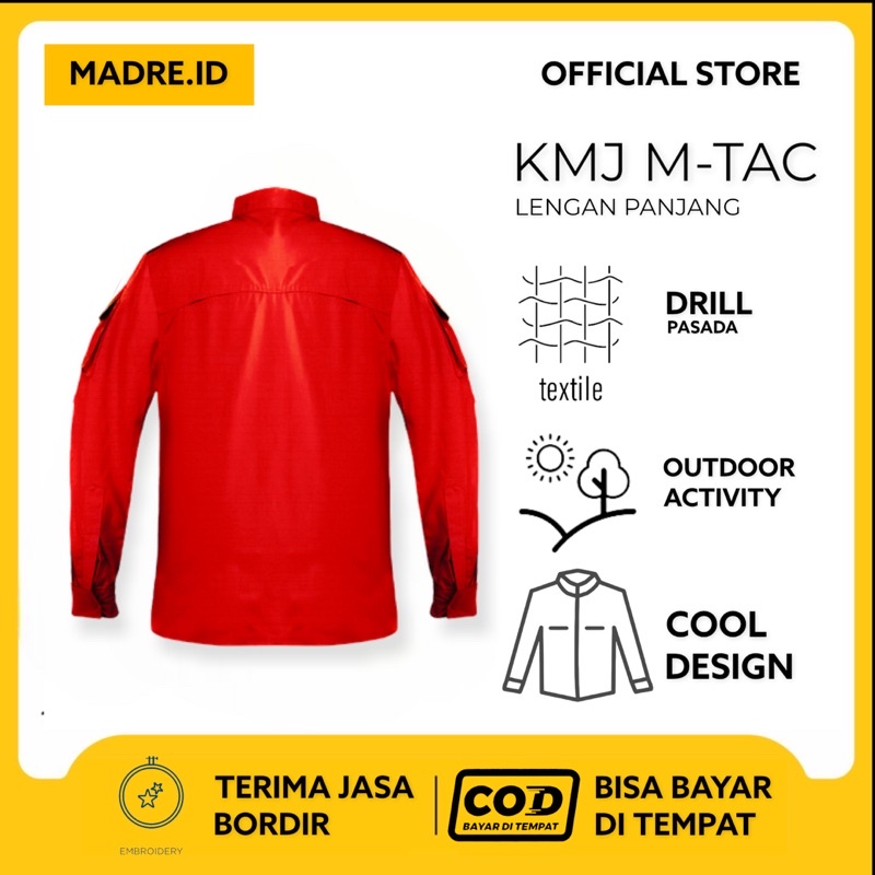 M-tac Series - Kemeja Tactical Lapangan Pdl Outdoor Lengan Panjang