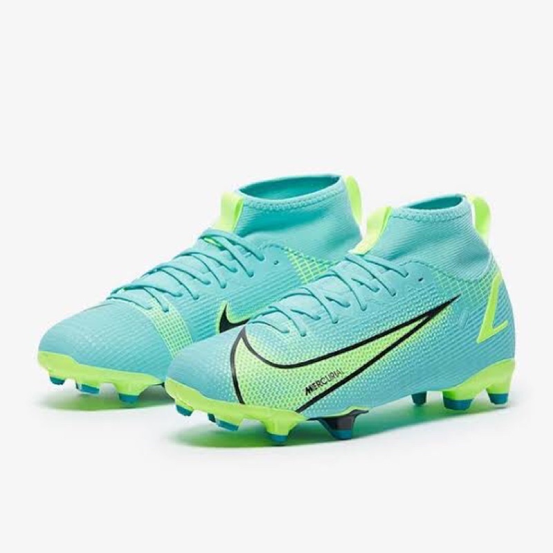 Sepatu Bola Anak [LIMITED EDITION] - Nike Football JR Mercurial Superfly 8 Academy FG/MG Lime Glow D