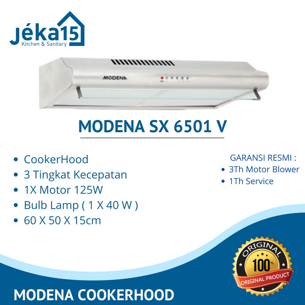 SLIM COOKERHOOD / PENYEDOT ASAP / MODENA SX 6501 V