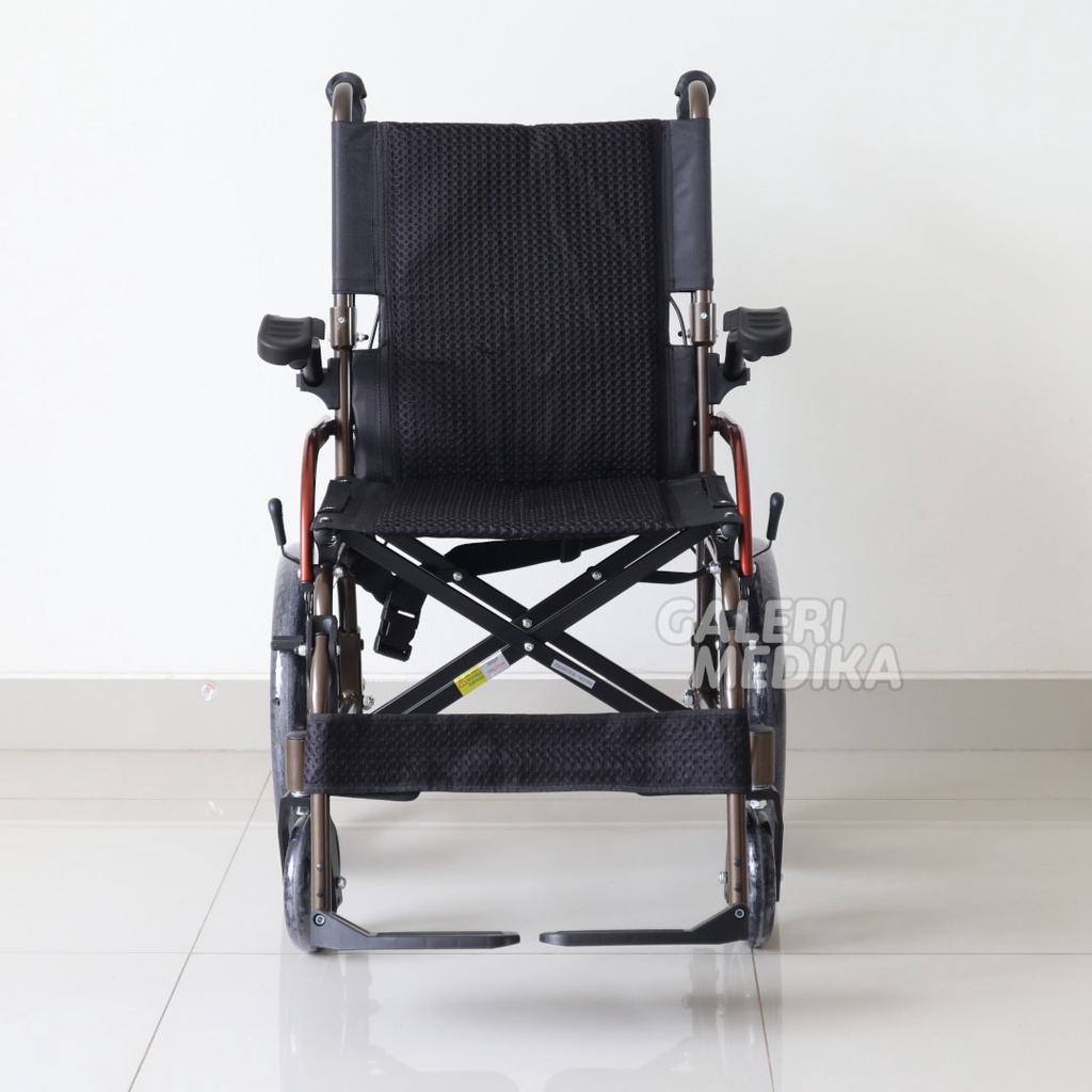 KHUSUS GOJEK/GRAB Kursi Roda Travelling Avico Athena - Travel Wheelchair Bisa Lipat (Roda Kecil) 15 Inchi