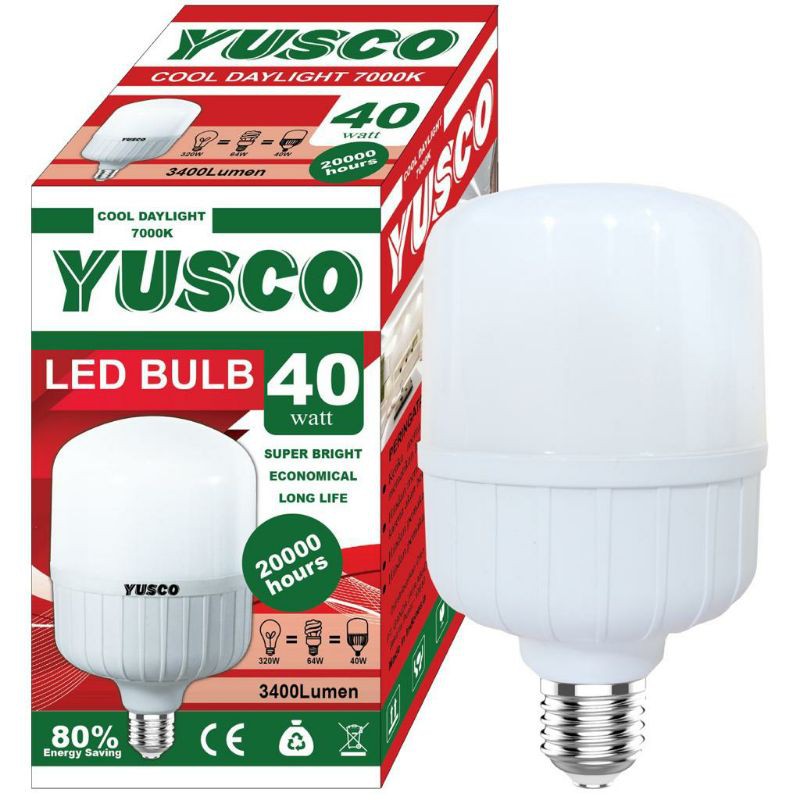 lampu led bolham led yusco 40 watt/ 40w