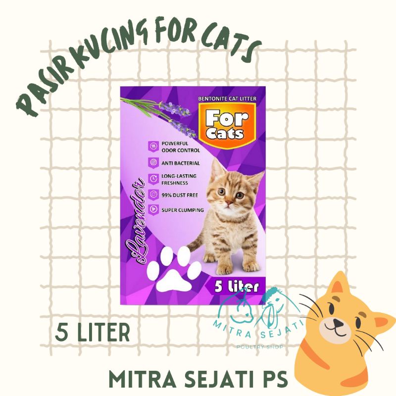 Pasir Kucing Forcats For Cats 5 Liter Gumpal Wangi
