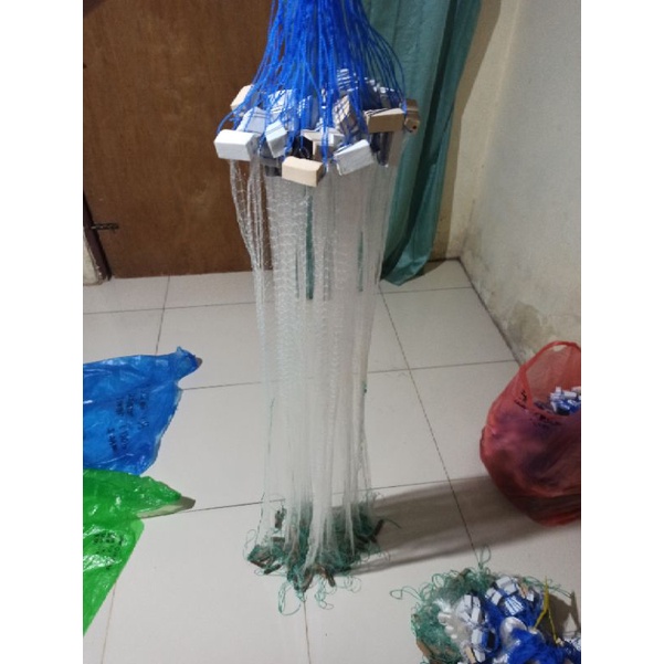 Jaring ikan siap pakai 3/4inci &amp;1inc P25meter