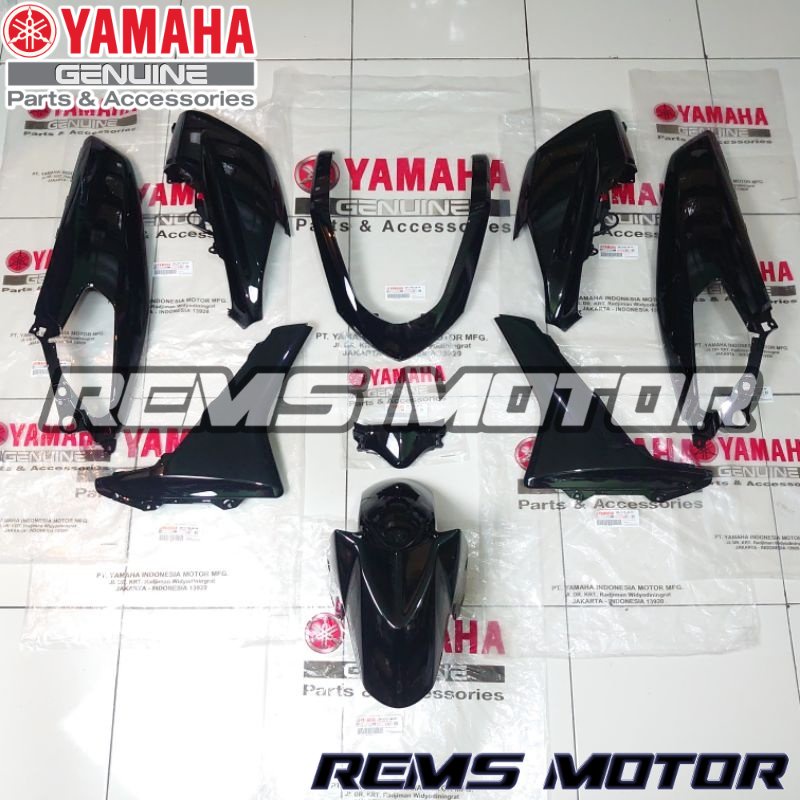BODY HALUS FULLSET NMAX OLD HITAM GLOSSY 2DP-P0 ORIGINAL YAMAHA PAKET BODI FULSET FULL FUL SET NMAX 