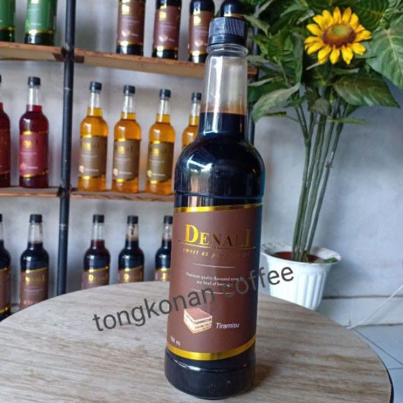 

denali tiramisu syrup 750ml | sirup bahan baku minuman | sparkling