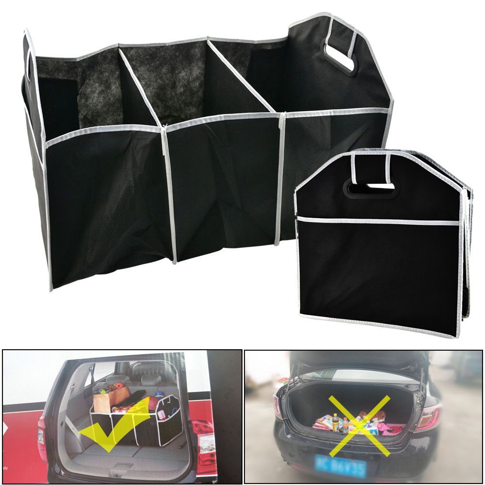 Car Boot Organizer Carrier Box 3 In 1 Organizer Bag Penyimpanan Mobil Dengan Kantong Bisa Dilipat