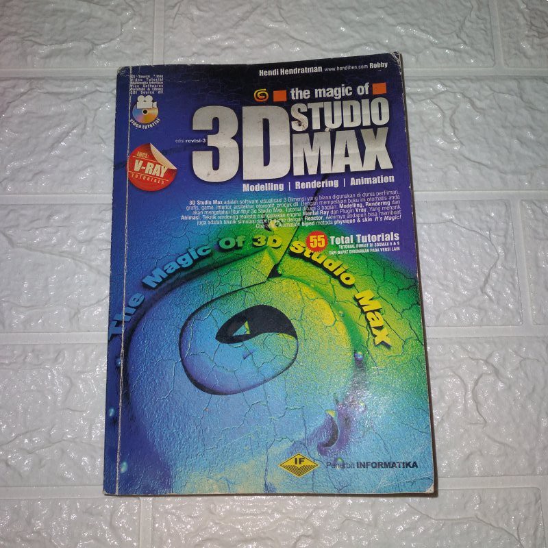 Buku The Magic of 3D Studio Max Karya Hendi Hendratman + CD Original Bekas / Preloved