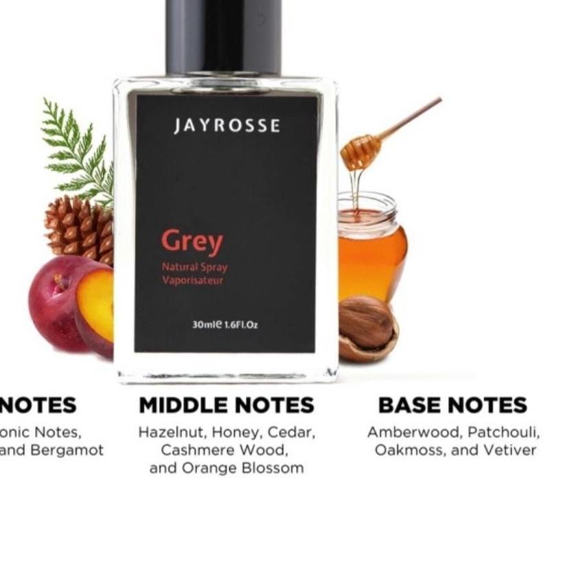 ➭ Jayrosse parfum - Grey | parfume pria Jayrose Eau De Parfume 30ml | Parfum Pria grey Jayrosse Jayr