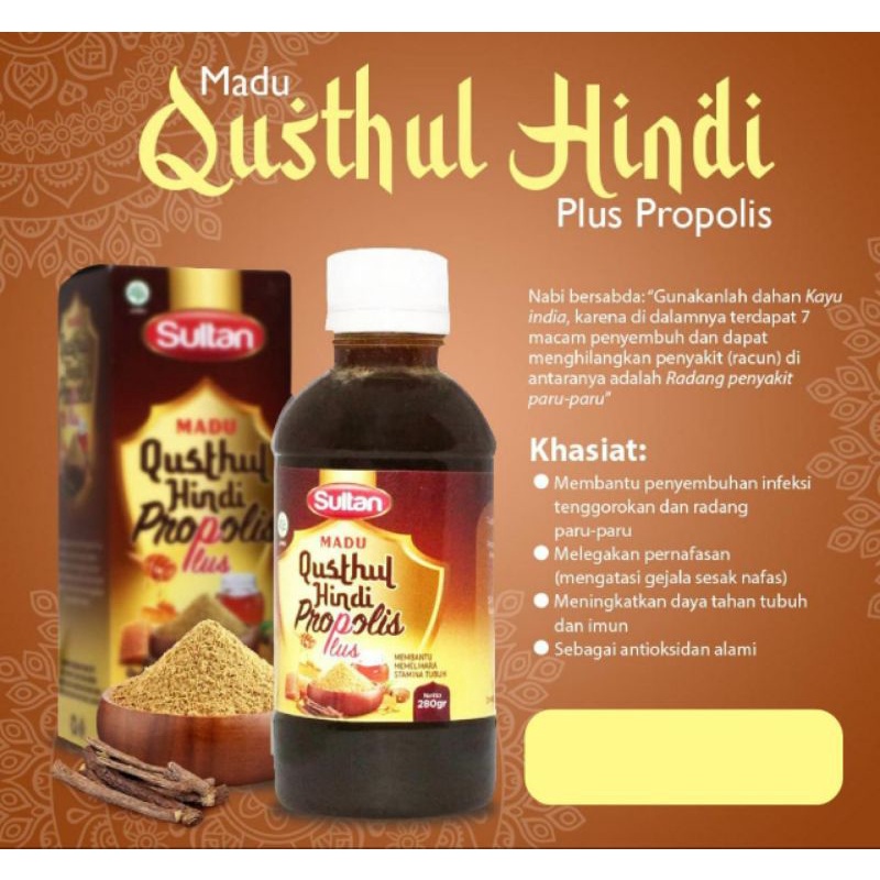 

Madu Qusthul Hindi plus propolis