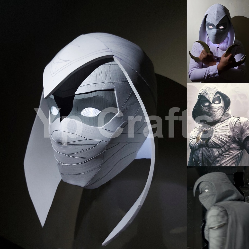 Topeng Marvel Series Moon Knight Marc Spector Armor Cosplay